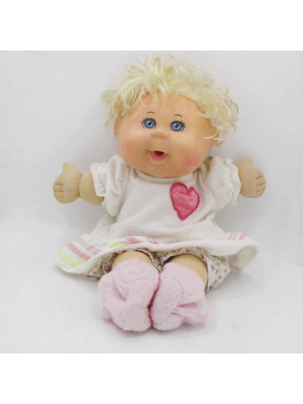 2012 CPK Blonde Hair Doll Blue Eyes Heart Dress By Jakks Pacific - 13" PA